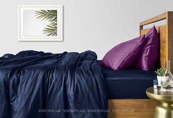 Фото Cosas Сатин двуспальный Евро синий фиолетовый 1