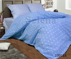Фото Selena 100188 Звезды Зигзаг Blue двуспальный