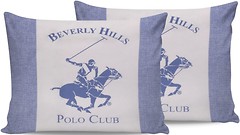 Фото Beverly Hills Polo Club BHPC 030 Blue Набор наволочек 50x70
