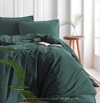 Фото Soundsleep Stonewash Adriatic dark green двуспальный Евро