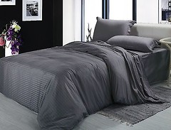 Фото Utek Home Collection Sateen Stripe Iron Grey наволочка 70x70
