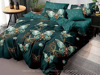Фото Selena 300339 Бабочки Green двуспальный