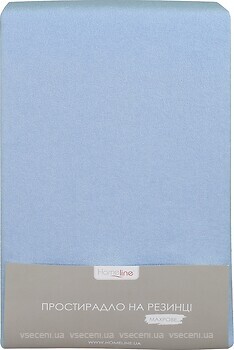 Фото Home Line простынь махровая на резинке 200x200 голубая (155231)