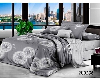 Фото Selena 200236 Одуванчики Grey полуторный