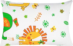 Фото Home Line Наволочка Мадагаскар желто-зеленая 40x60 бязь (163825)