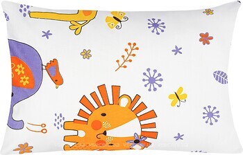 Фото Home Line Наволочка Мадагаскар желто-фиолетовая 40x60 бязь (163824)