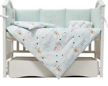 Фото Twins Fluffy Puffy Постельный комплект 7 эл. mint (4076-TFP-14)