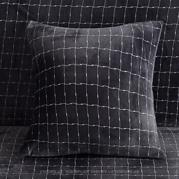 Фото Homytex Наволочка декоративная микрофибра темно-серая 45x45 (HT-256004)