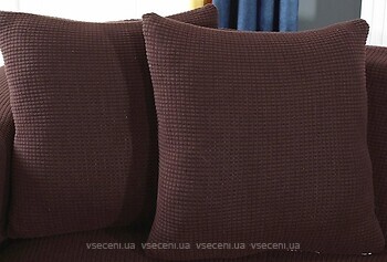 Фото Homytex Наволочка декоративная трикотаж-жатка коричневая 45x45 (HT-256012)