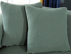 Фото Homytex Наволочка декоративная трикотаж-жатка мята 45x45 (HT-256015)