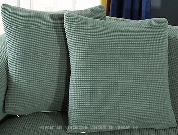 Фото Homytex Наволочка декоративная трикотаж-жатка мята 45x45 (HT-256015)