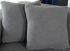 Фото Homytex Наволочка декоративная трикотаж-жатка серая 45x45 ( HT-256013)