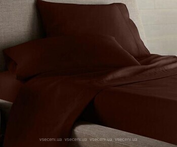 Фото Utek Jefferson Sateen Dark Chocolate простынь натяжная 80x190