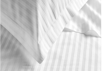 Фото Utek Jefferson Sateen white Stripe двуспальный