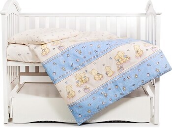 Фото Twins Comfort Сменная постель 3 эл Пушистые мишки голубые (3051-C-015)
