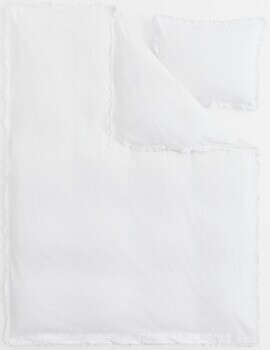 Фото H&M Белый с оборками односпальный (0878847001)