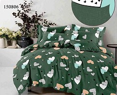 Фото Selena 150806 Сердца Green двуспальный