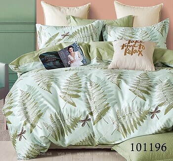 Фото Selena 101196 Папоротник Green с компаньоном полуторный