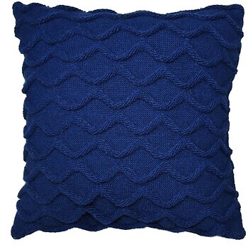 Фото Прованс Волны синяя подушка декоративная 33x33 (027422)