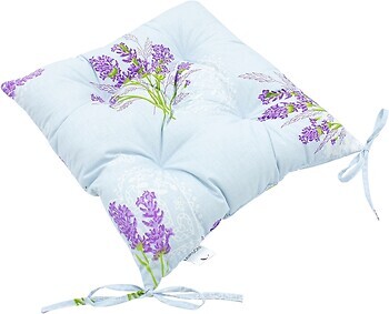 Фото MirSon Подушка для стула Бязь Принт Lavender Sea 40x40 (17-0130)