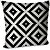 Фото Presentville Черно-белый геометрический ромб 45x45 (45BP_TFL017)