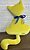 Фото Comfort Home Котик велюровая мерцающая 50 см желтая (3010053)