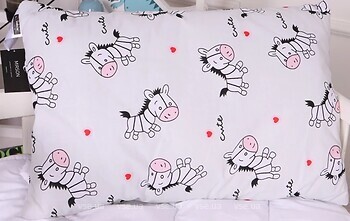 Фото MirSon Kids Time 20-0040 EcoSilk Cute White Zebra 40x60