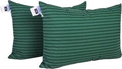 Фото MirSon Набор подушек 0103 Tencel Color Fun Line Stripe Emerald средние 50x70