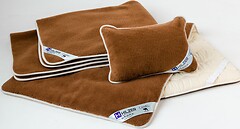 Фото Hilzer Набор Camel шерстяной всесезонное одеяло 100x140 + наматрасник 70x140 + подушка 40x40