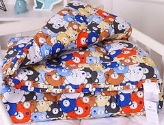 Фото MirSon Kids Time 20-0032 Colored Bears EcoSilk зимнее 140x205