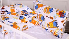 Фото MirSon набор Kids Time 20-0036 Minions EcoSilk зимнее 110x140 + подушка 40x60