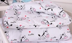 Фото MirSon Kids Time 20-0040 Cute White Zebra EcoSilk зимнее 140x205