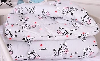 Фото MirSon Kids Time 20-0040 Cute White Zebra EcoSilk зимнее 140x205