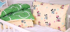 Фото MirSon набор Kids Time 20-0043 Green Mikey Mouse EcoSilk зимнее 140x205 + подушка 50x70