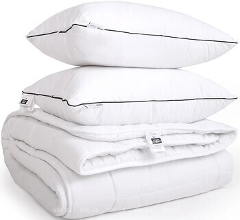 Фото MirSon Набор 9595 Bianco Ecosilk зимний 200x220 + 2 подушки 50x70