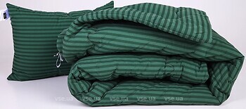 Фото MirSon набор 1000 Color Fun Line 17-0612 Stripe Emerald EcoSilk летний 172x205 + подушка