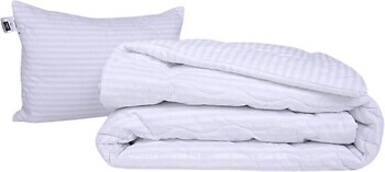 Фото MirSon набор 1106 Color Fun Line 17-0605 Stripe White EcoSilk летний 140x205 + подушка