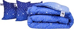 Фото MirSon набор 1218 Color Fun Line 17-0432 Milky Way EcoSilk зимний 140x205 + 2 подушки
