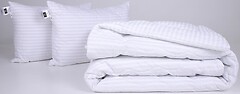 Фото MirSon набор 1125 Color Fun Line 17-0605 Stripe White Tencel летний 200x220 + 2 подушки