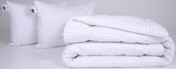 Фото MirSon набор 1125 Color Fun Line 17-0605 Stripe White Tencel летний 200x220 + 2 подушки