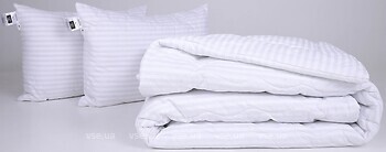 Фото MirSon набор 1127 Color Fun Line 17-0605 Stripe White Tencel деми 220x240 + 2 подушки