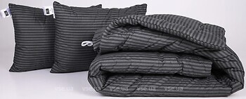 Фото MirSon набор 1068 Color Fun Line 17-0611 Stripe Black Thinsulate демисезонный 220x240 + 2 подушки