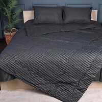 Фото MirSon комплект 2901 Color Fun Line Stripe Black летний 2x 155x215 (2200010954258)