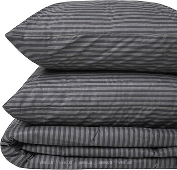 Фото MirSon комплект 2907 Color Fun Line 17-0611 Stripe Black Eco-Soft летний 2x 143x210 (2200010955644)