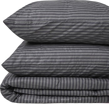 Фото MirSon комплект 2925 Color Fun Line 17-0611 Stripe Black Хлопок летний 2x 143x210 (2200010960013)