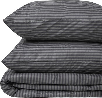 Фото MirSon комплект 2937 Color Fun Line 17-0611 Stripe Black Шерсть летний 2x 143x210 (2200010962918)