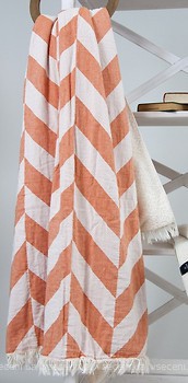 Фото Barine Fishbone throw orange 125x170