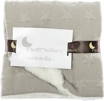 Фото Interbaby Bubble Stars&Lamb Blankets Gray 80x110 (00871-31)