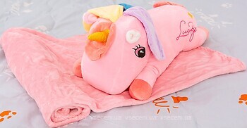 Фото MirSon 1069 Плед и подушка Unicorn With Pink Mane 100x160