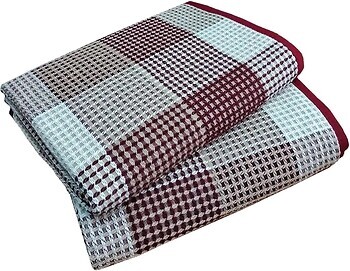 Фото Love You Клетка 170x210 бордовый